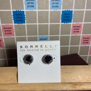 Sorrelli Simplicity Stud Earrings- Jet (Black)